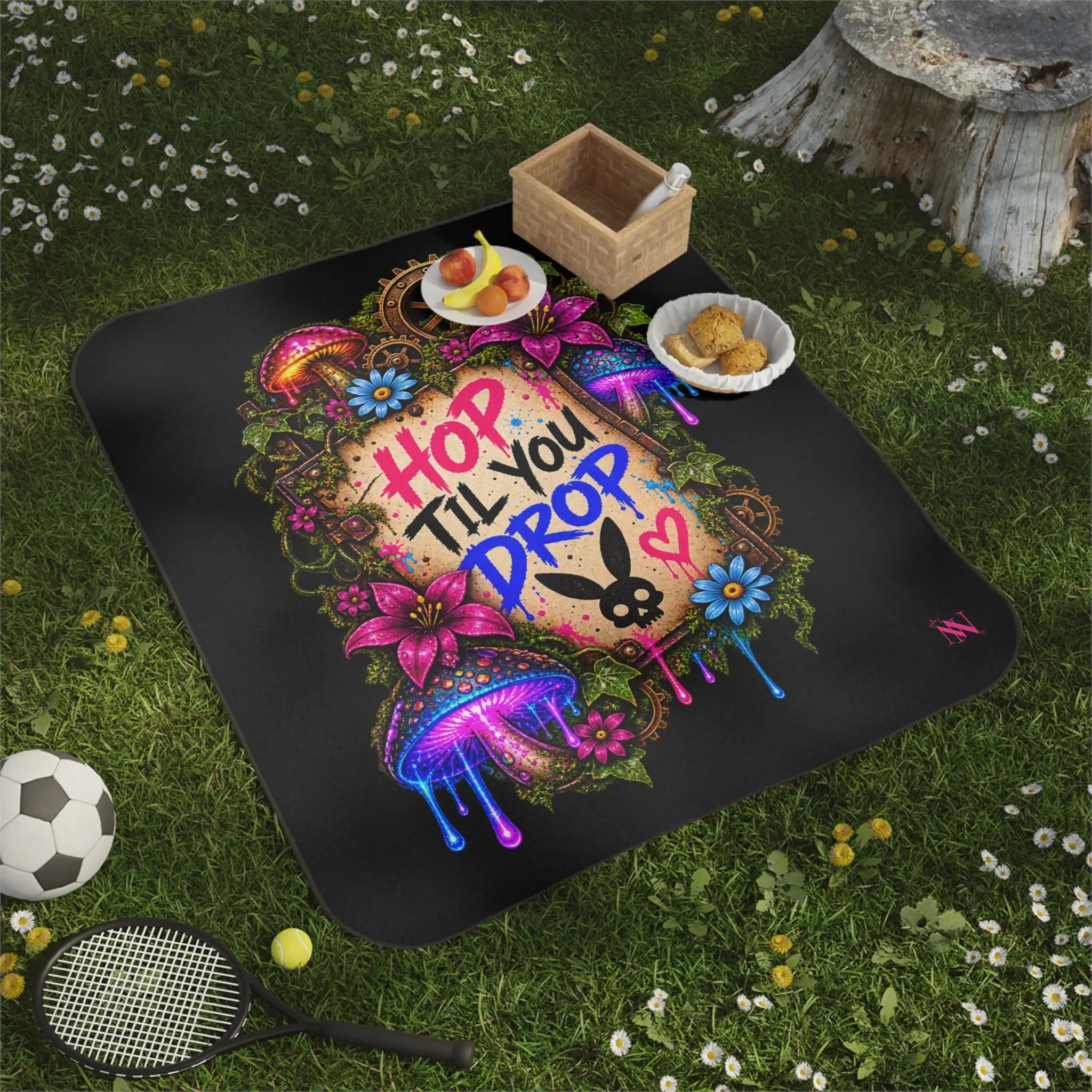Hop Til You Drop Easter Water-Resistant Sex Blanket