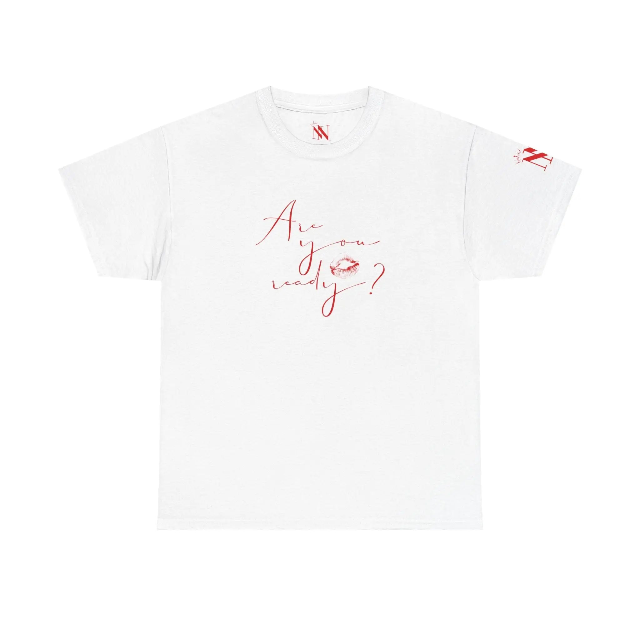 Are You Ready? Kiss Mark | Mix & Match Cotton Unisex Fun-Flirty Lovers’ T-Shirts