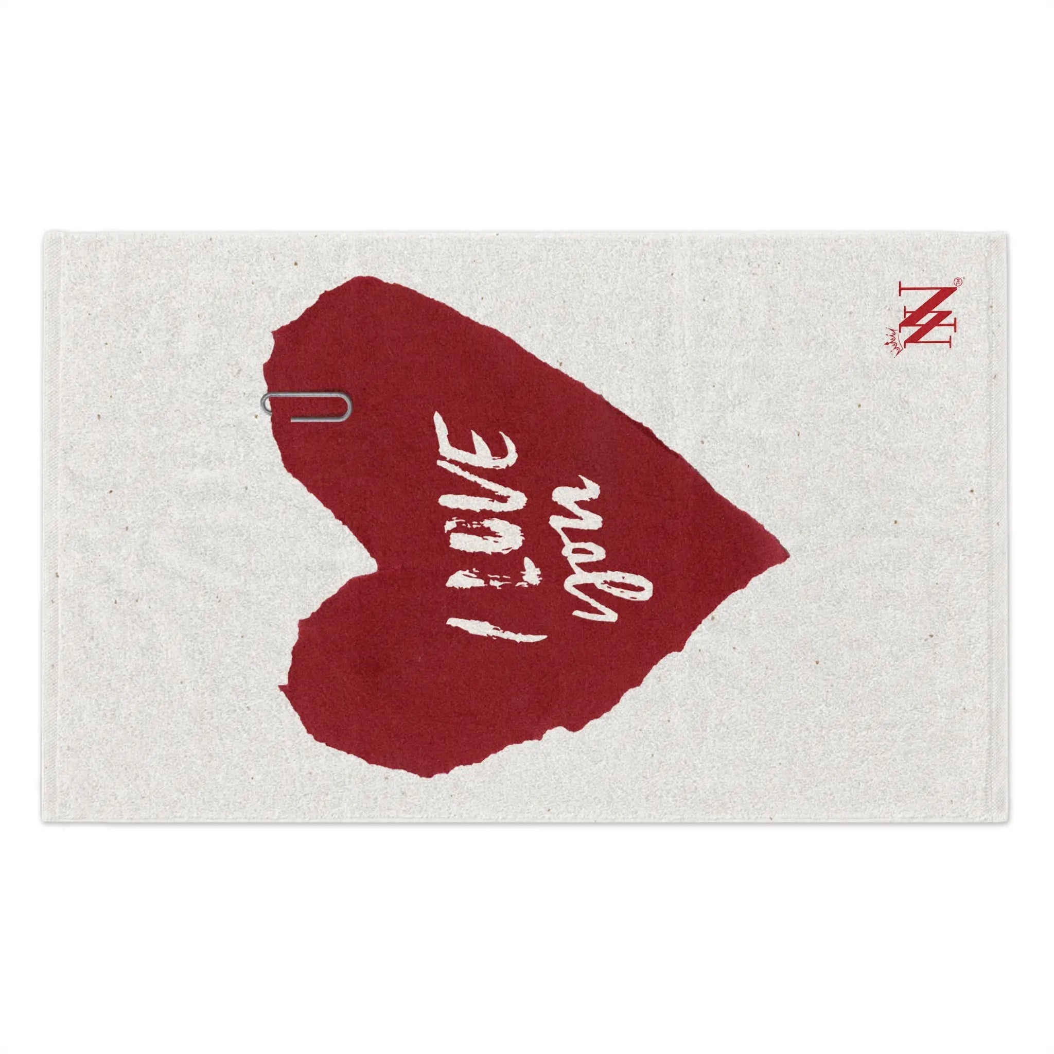 I Love You Paper Note Fun Sex Towel