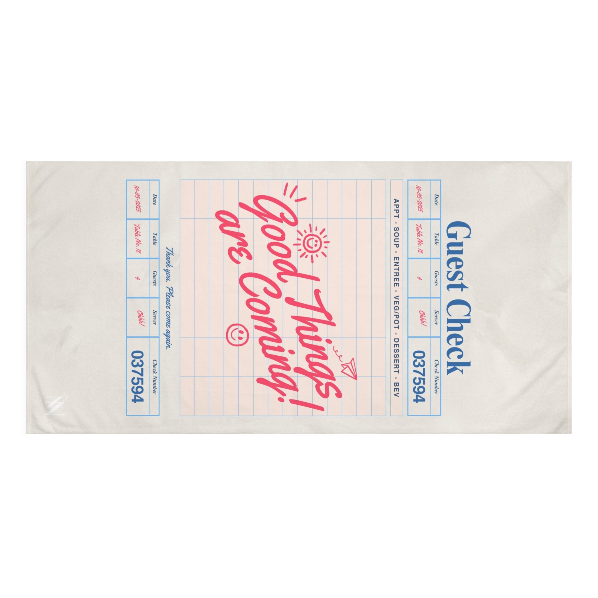 Good Things Are Coming! Guest Check | Mix & Match XL Fun-Flirty Lovers’ Towels