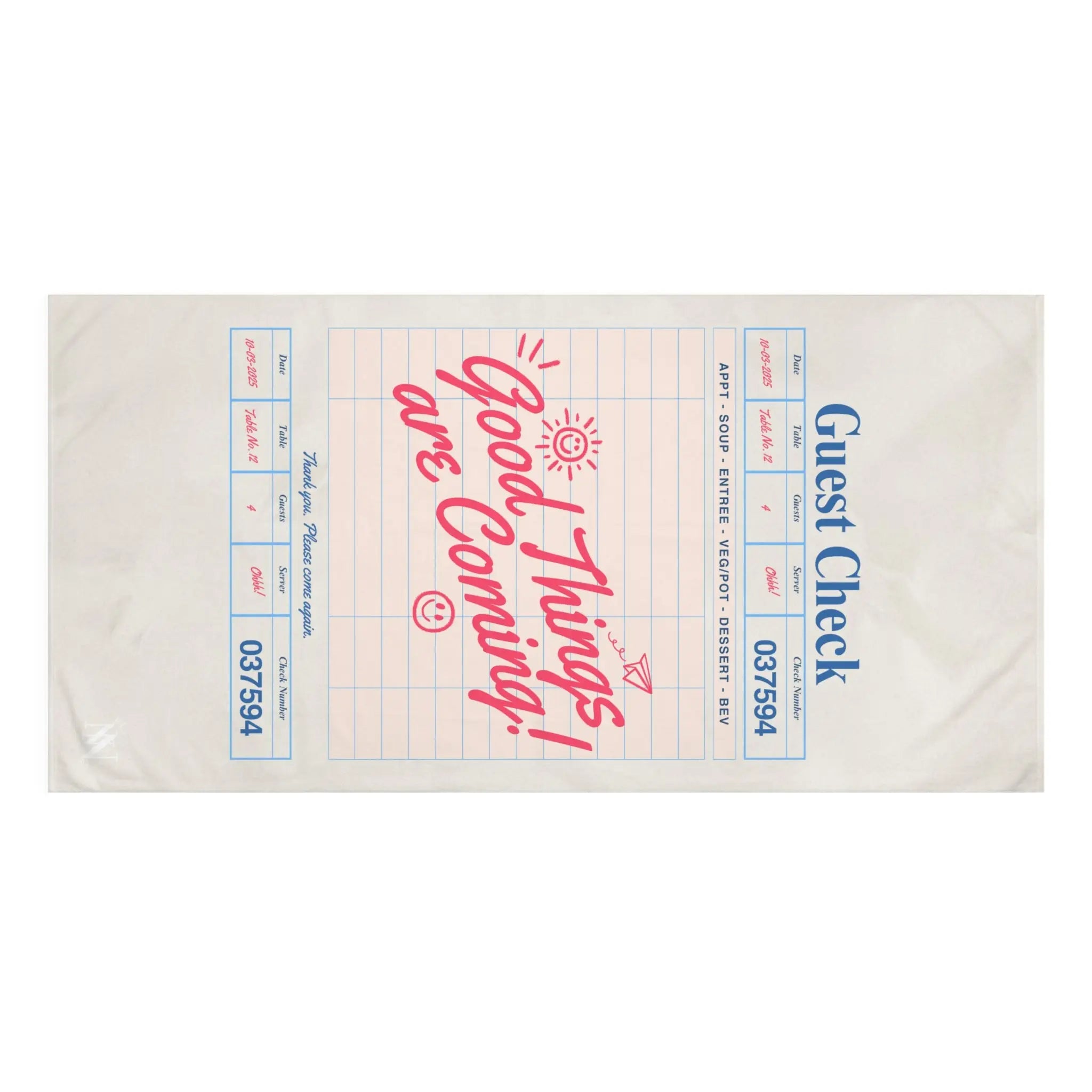 Good Things Are Coming! Guest Check | Mix & Match XL Fun-Flirty Lovers’ Towels