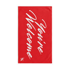 Simply You’re Welcome Bright Red Cum Towel