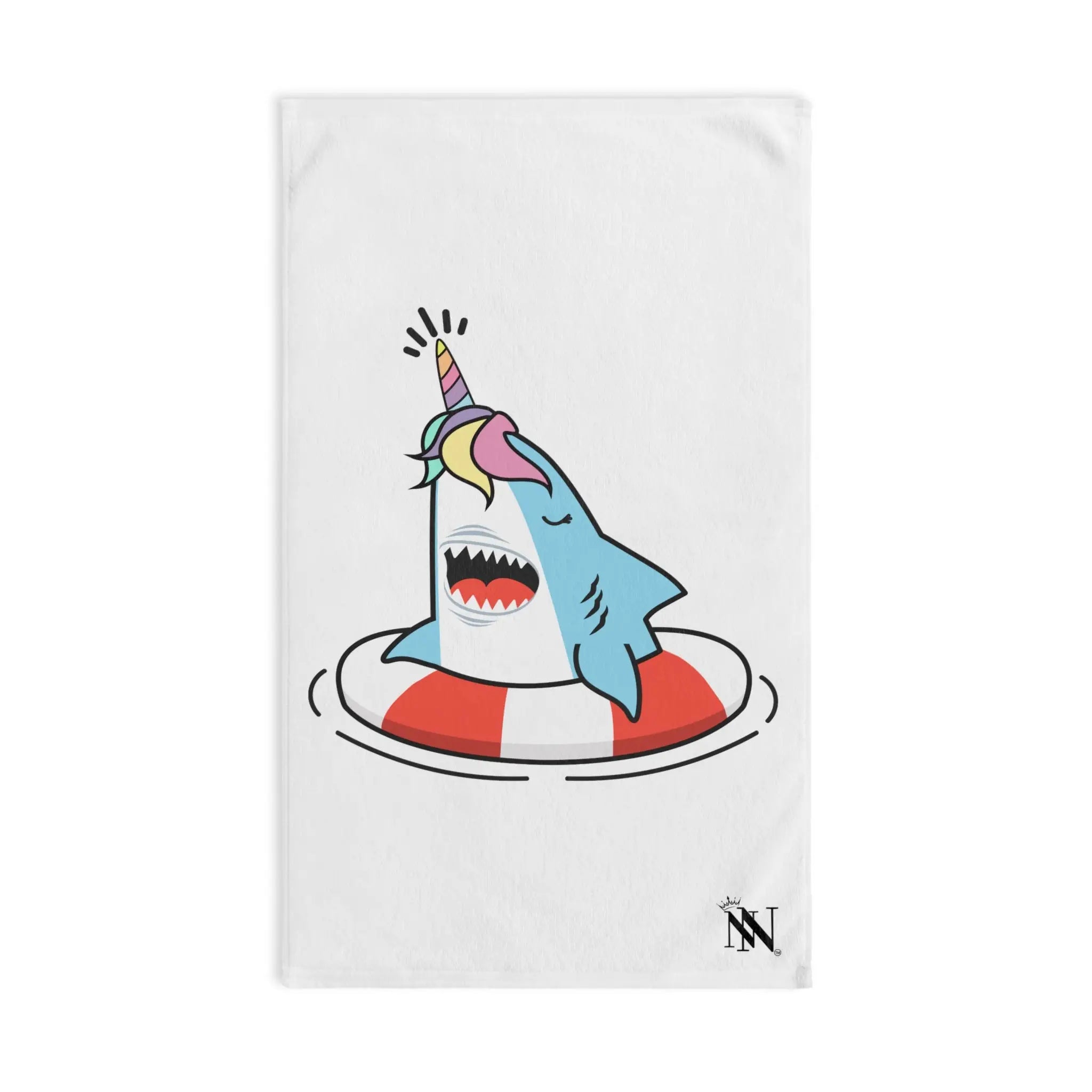 Shark-i-corn White | Mix & Match Original Fun-Flirty Lovers’ Towels