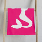Mermaid Holding Heart Signature Pink Cum Towel