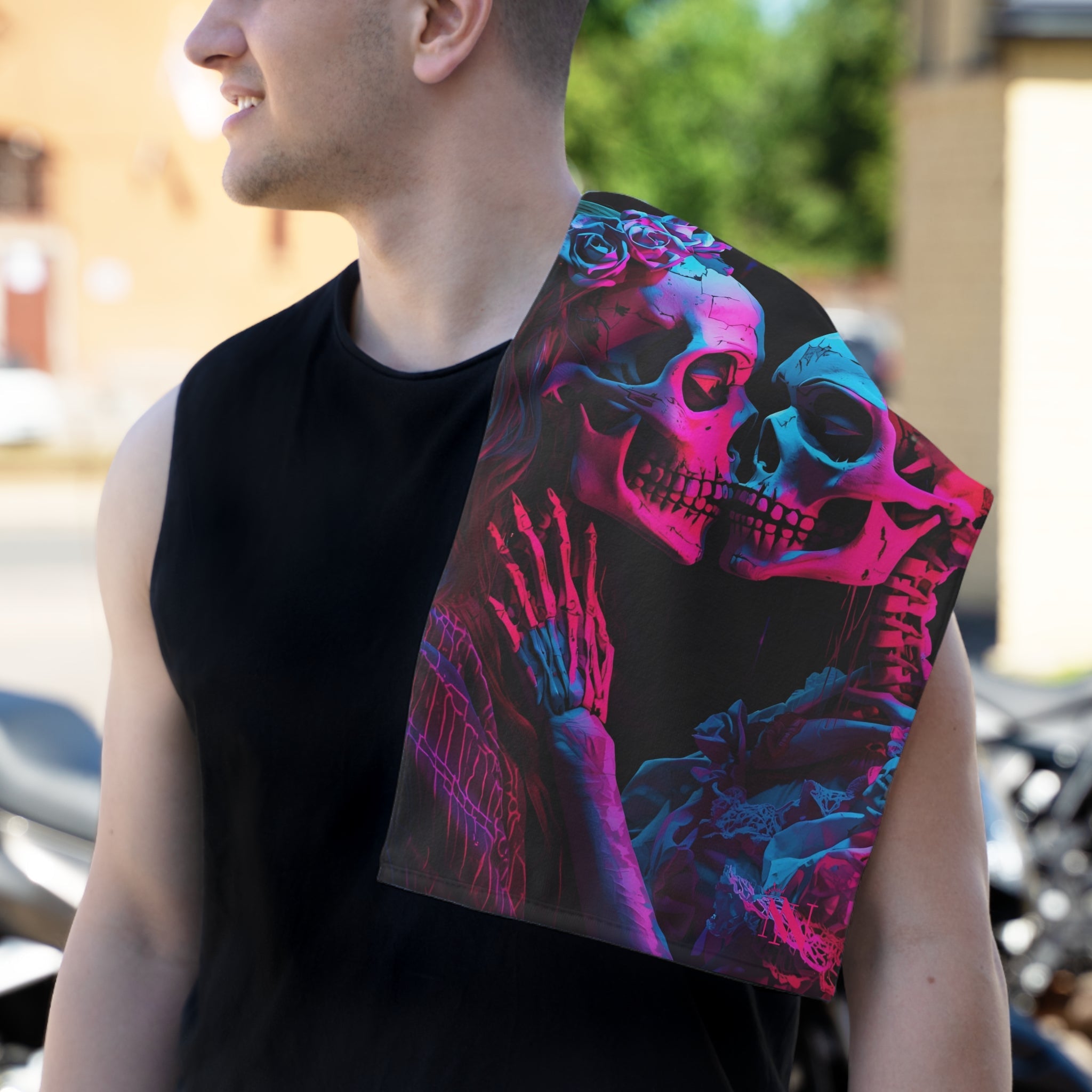 El Día de los Muertos Skeletons | Mix & Match Soft Fun-Flirty Lovers’ Towels