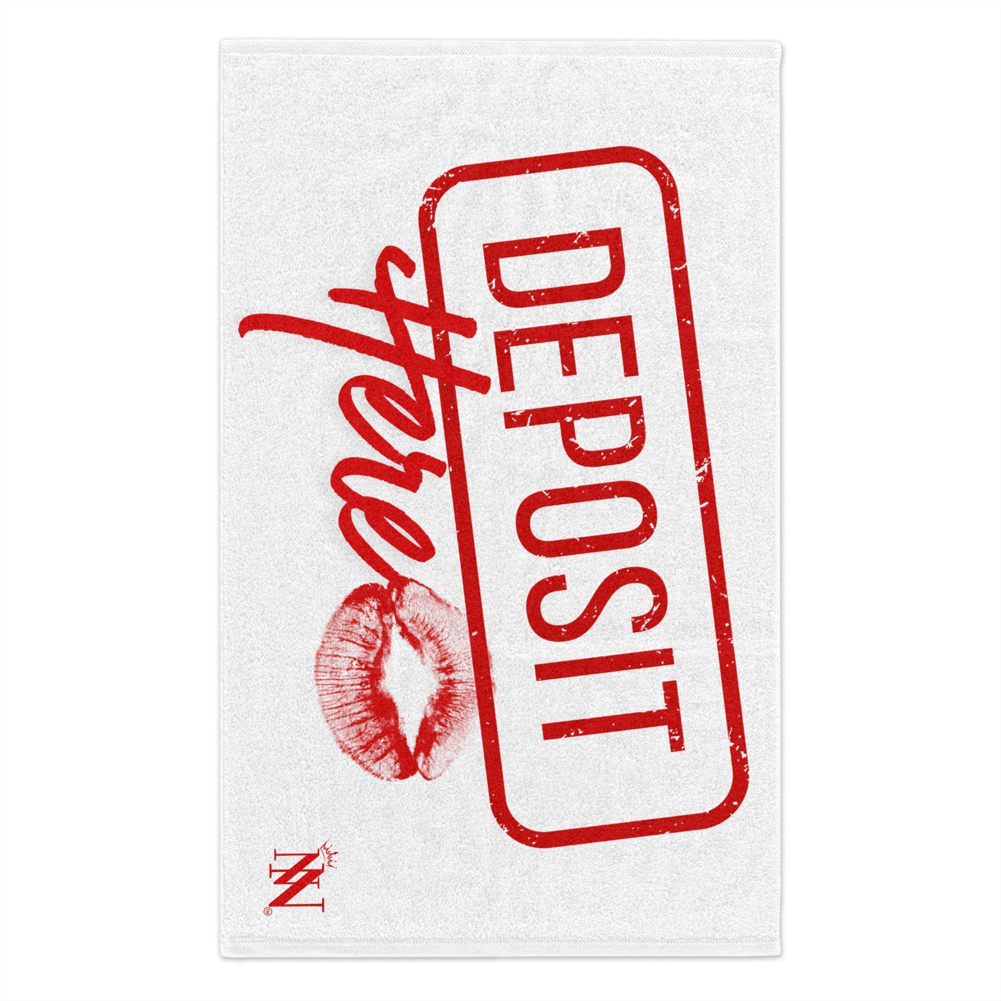 Deposit Here with a Kiss | Mix & Match Soft Fun-Flirty Lovers’ Towels