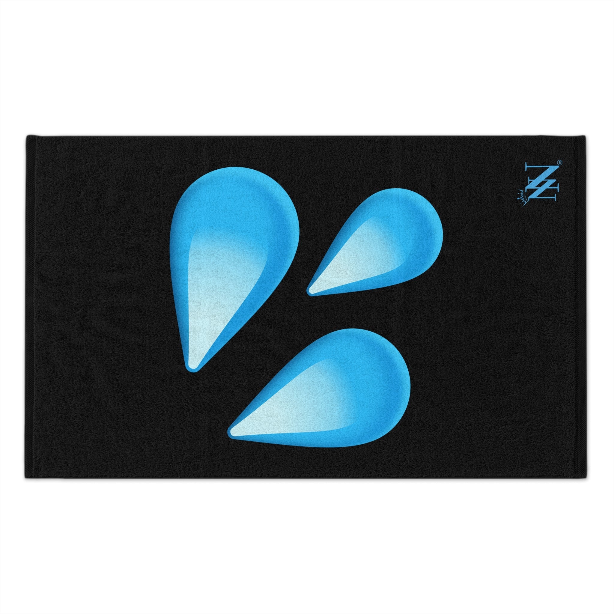 Wet Emoji Black | Mix & Match Soft Fun-Flirty Lovers’ Towels