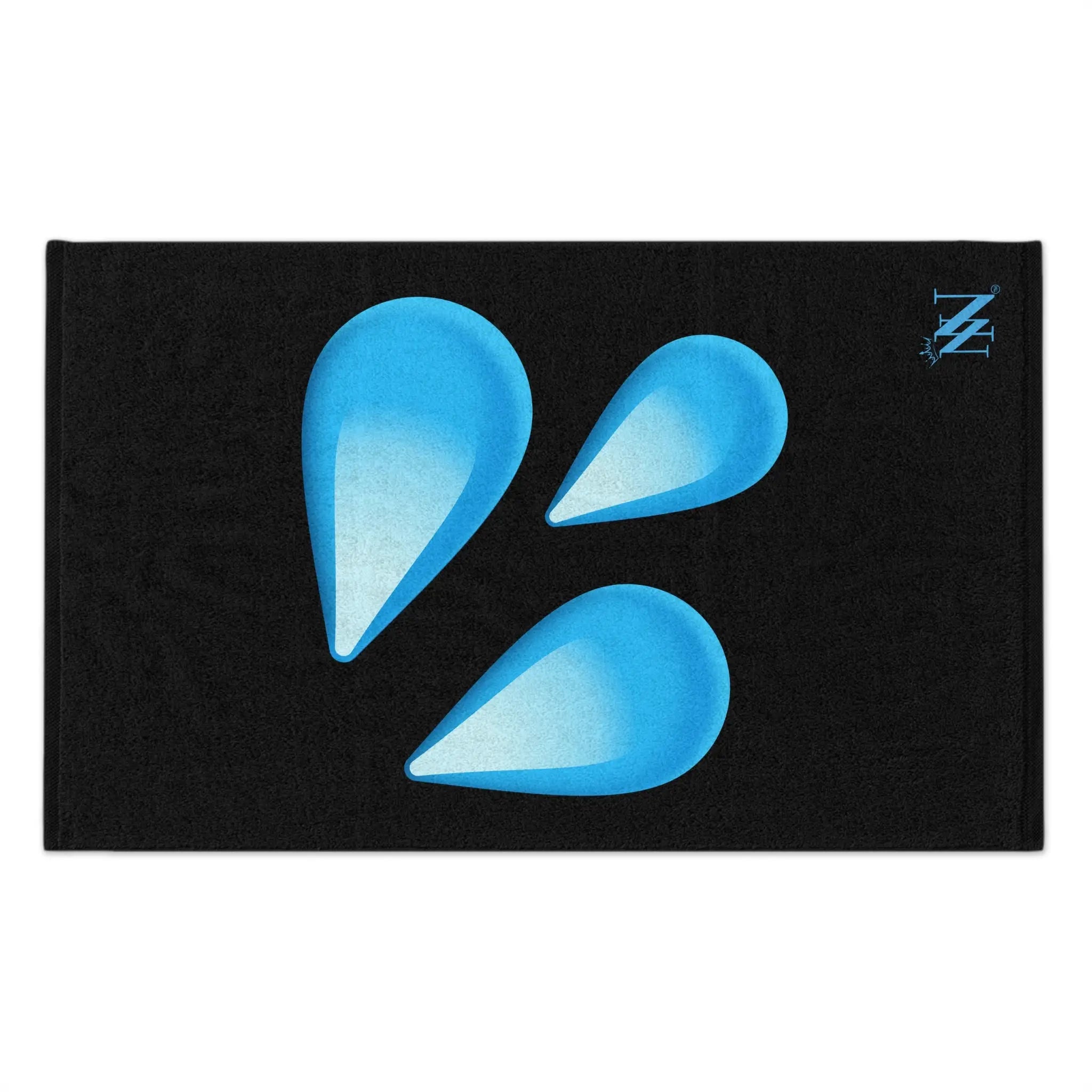 Wet Emoji Black | Mix & Match Soft Fun-Flirty Lovers’ Towels