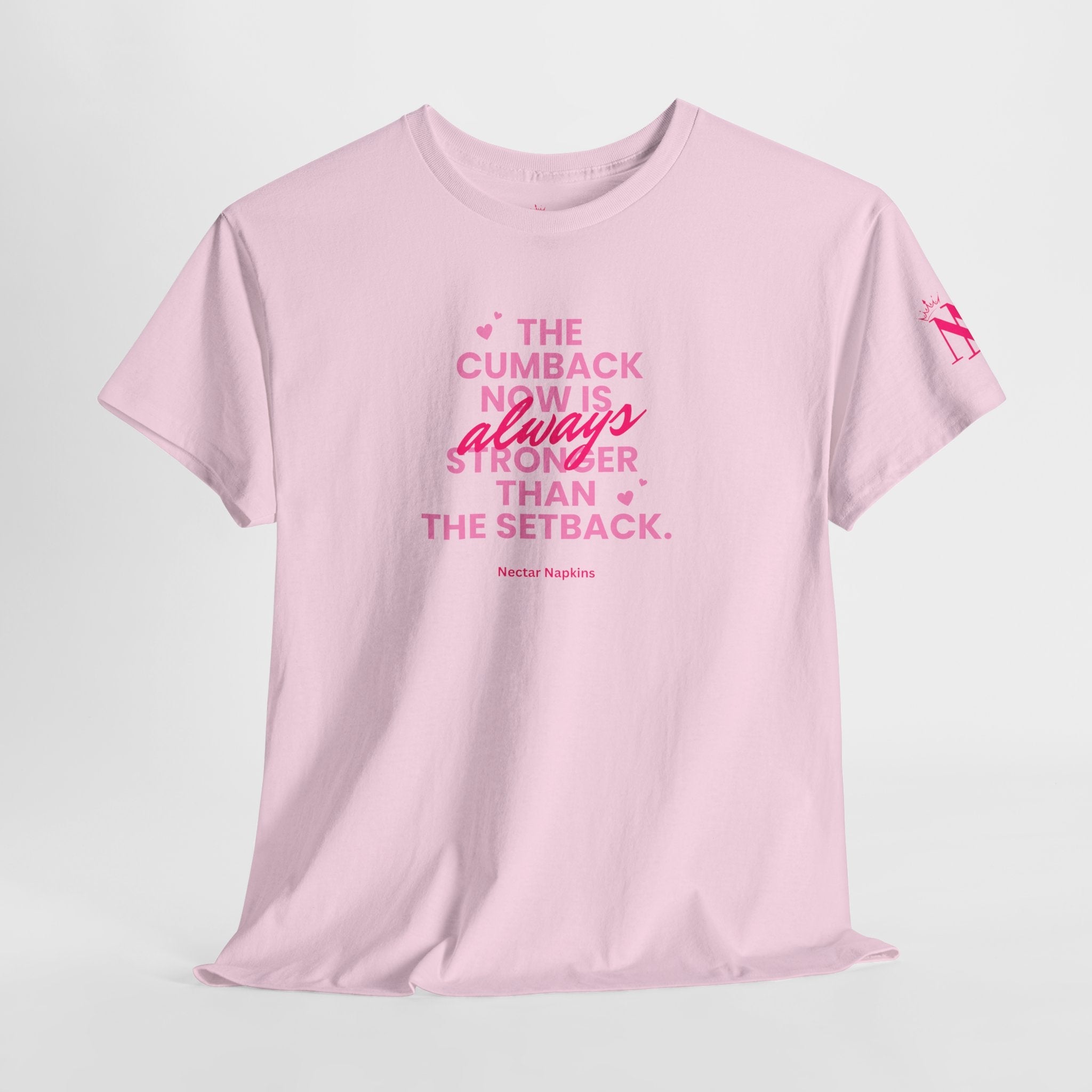 The Cumback Now is Always Stonger Romantic Couples Sex Gifts 100% Cotton T-Shirt