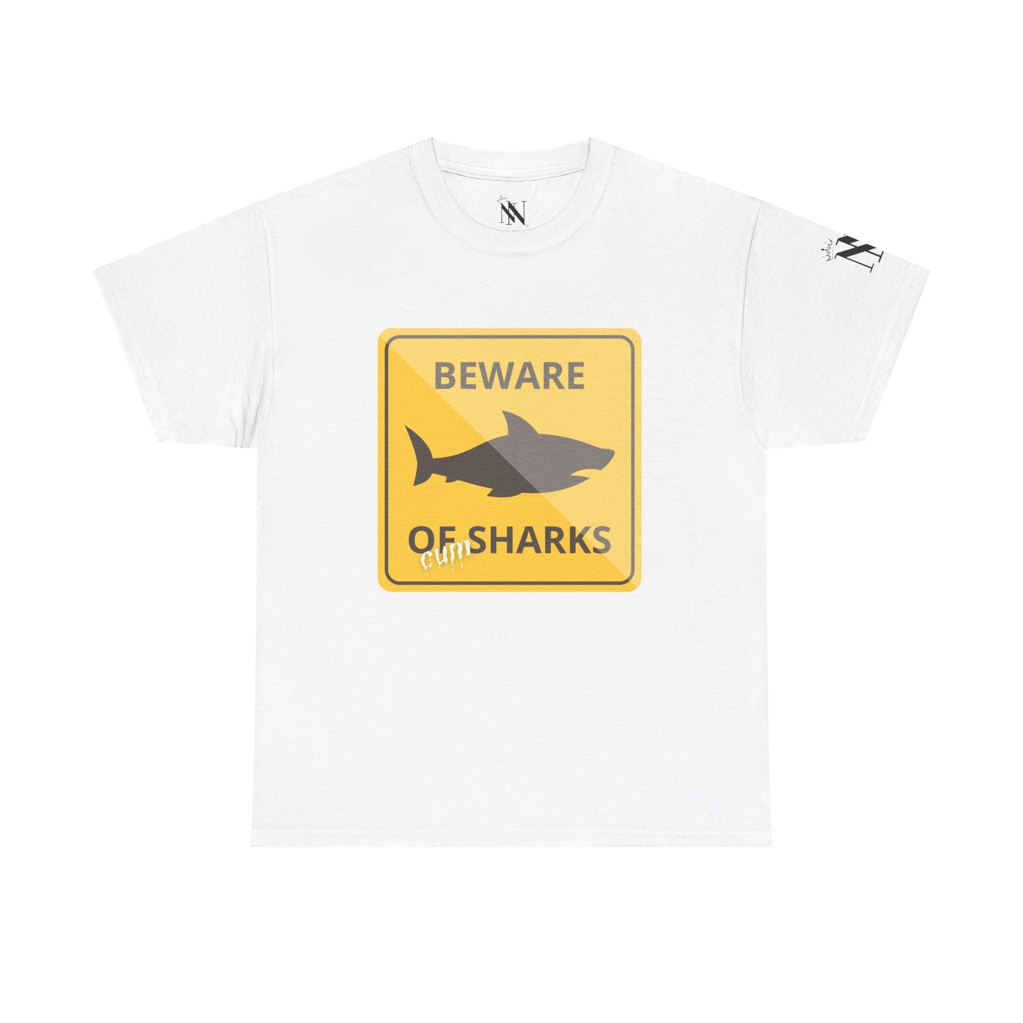 Beware of Cum Shark | Mix & Match 100% Cotton Unisex Fun-Flirty Lovers’ Tees