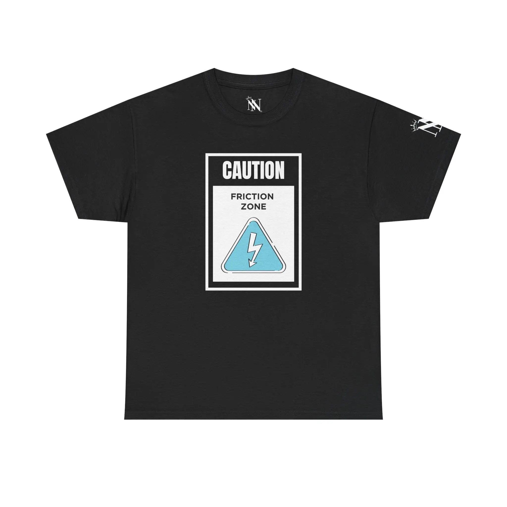Caution Friction Zone Romantic Couples Sex Gifts 100% Cotton T-Shirt