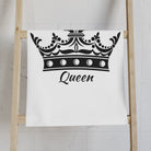 Large Crown Queen White Cum Towel