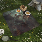Evil Santa Christmas Fantasy | Mix Match Fun-Flirty Lovers’ Water-Resistant Blankets