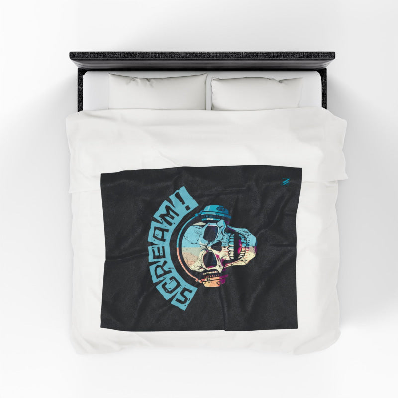 Scream! Skull Headphones | Mix & Match Soft Fun-Flirty Lovers’ Blankets