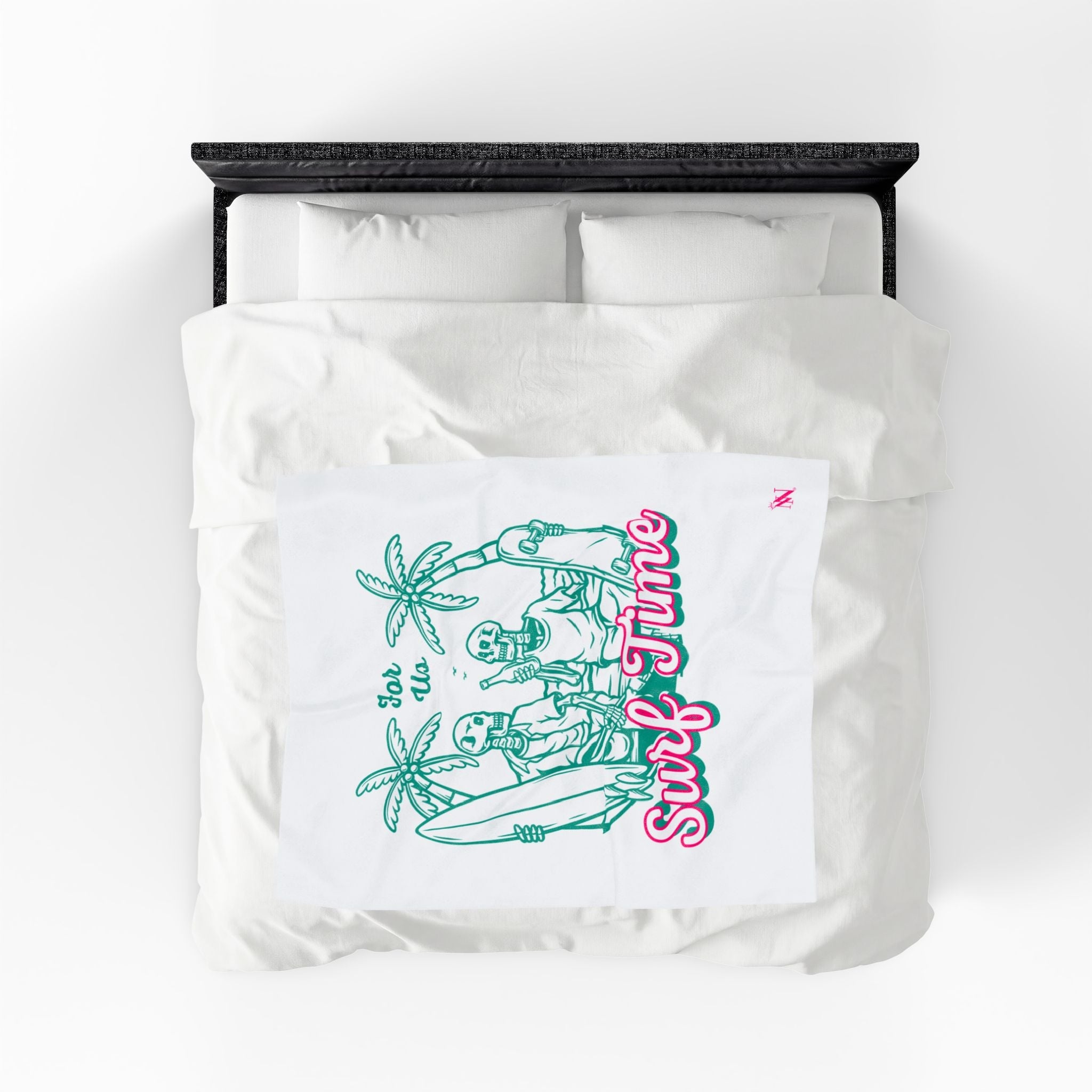 Surf Time for Us Couple Romantic Gifts Silky Soft Love Blanket