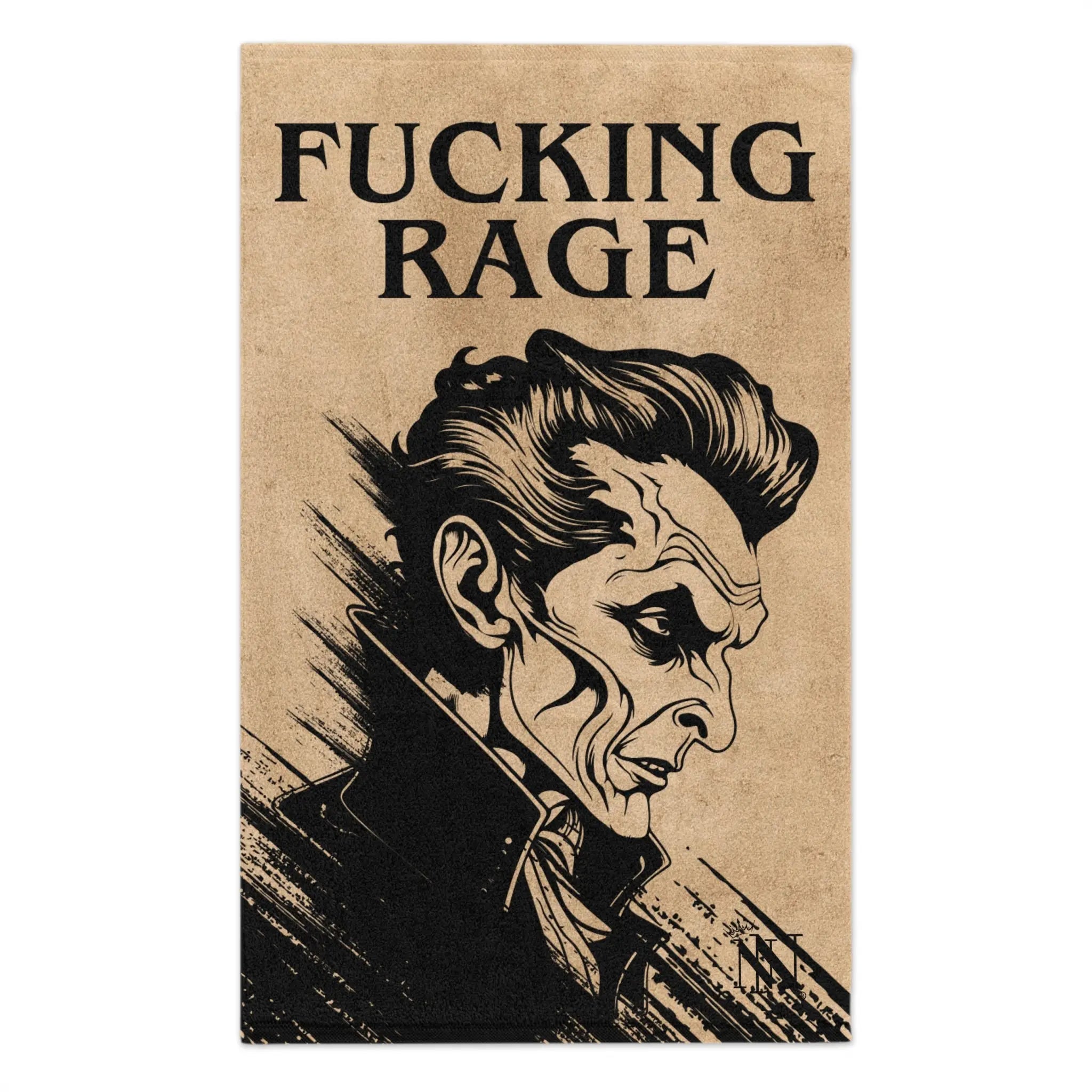 Fucking Rage Vintage Creepy Lovers Towel