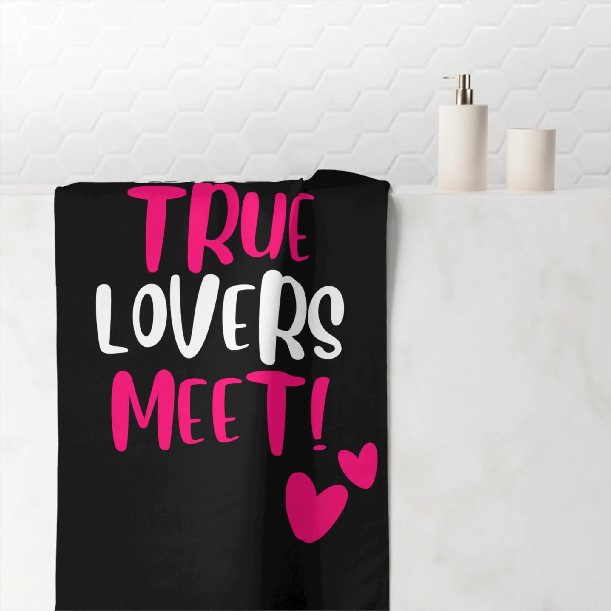When True Lovers Meet | Nectar Napkins XL Fun-Flirty Lovers’ Towels