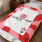 Lucky in Love Card | Mix & Match Soft Fun-Flirty Lovers’ Blankets