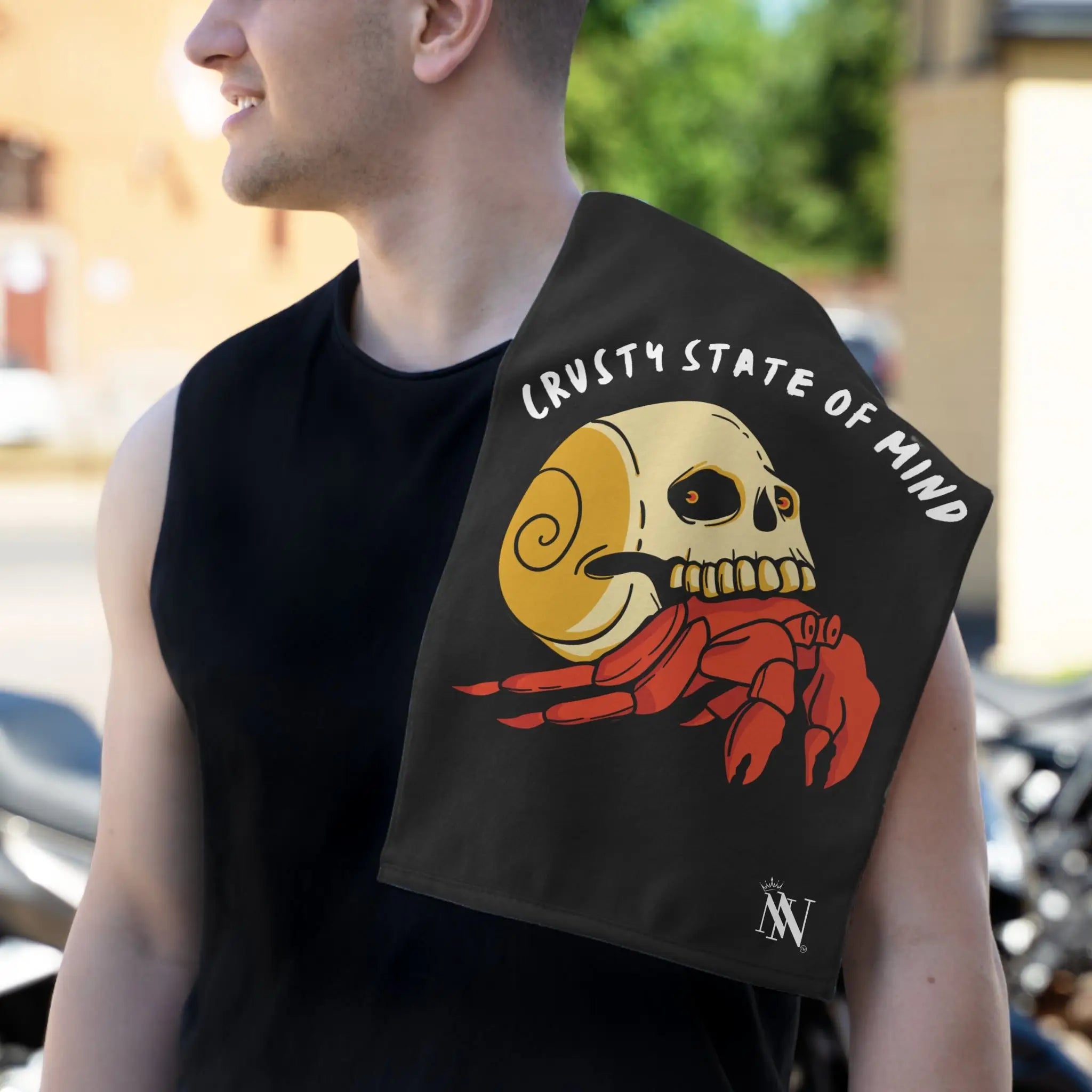 Crusty State of Mind Skull | Nectar Napkins Fun-Flirty Lovers’ Towels