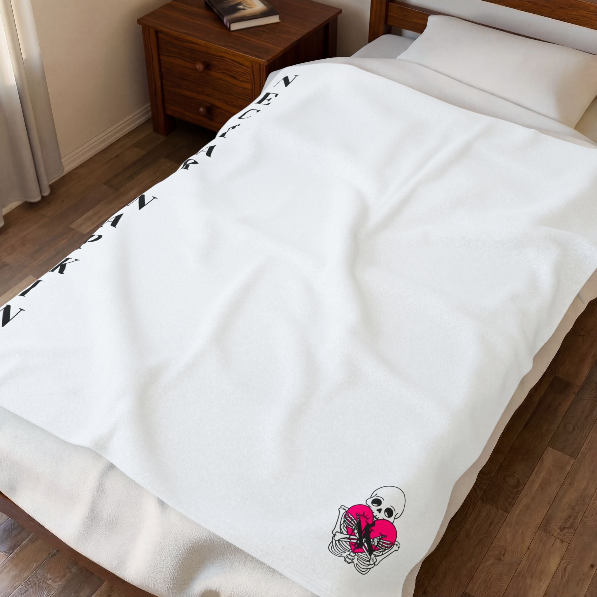 Nectar Napkins Brand White Love Blanket