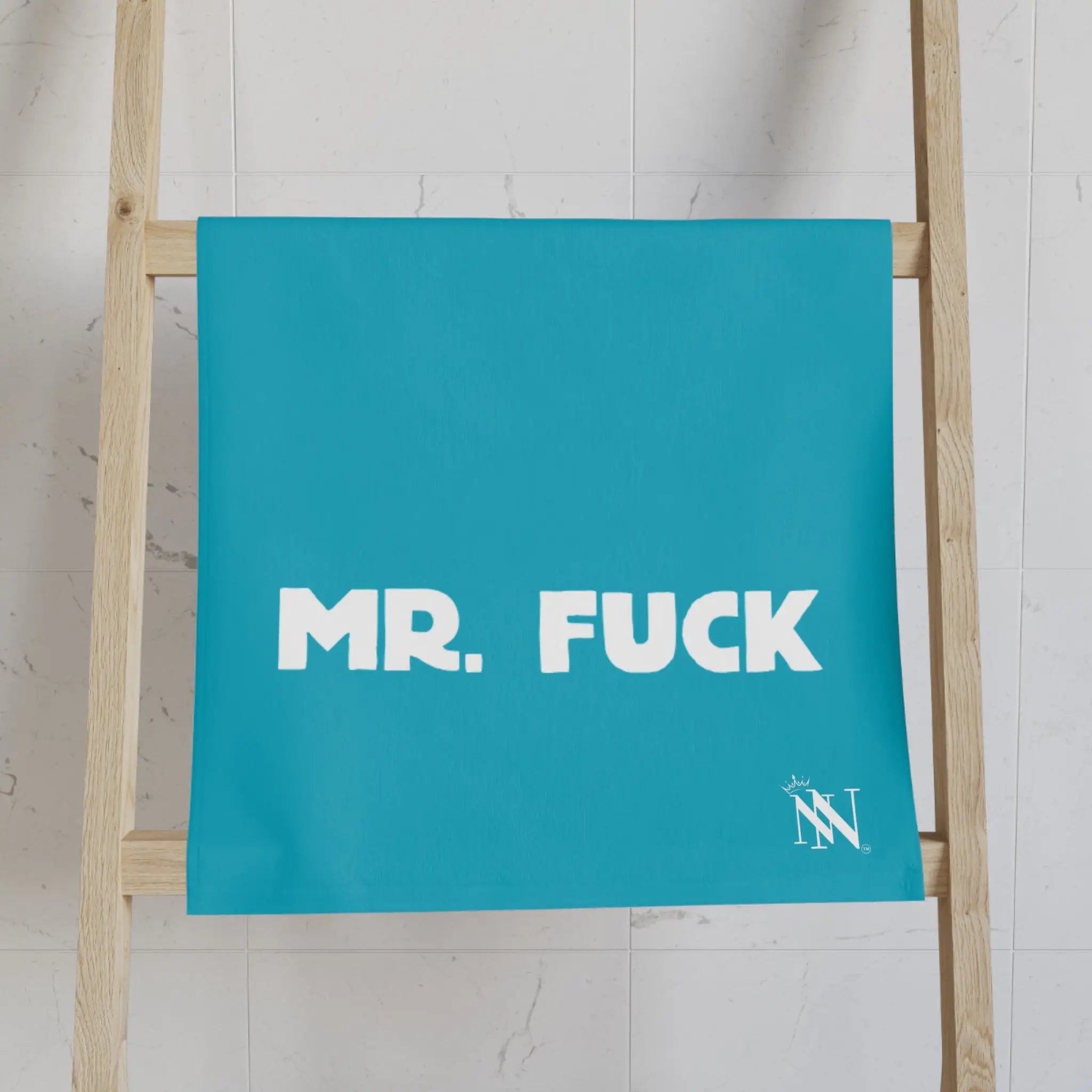 Mr. Mrs. Fuck Shareable Sides Teal Cum Towel