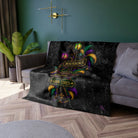 Bourbon St. Sign Bad Decisions Crushed Velvet Blanket