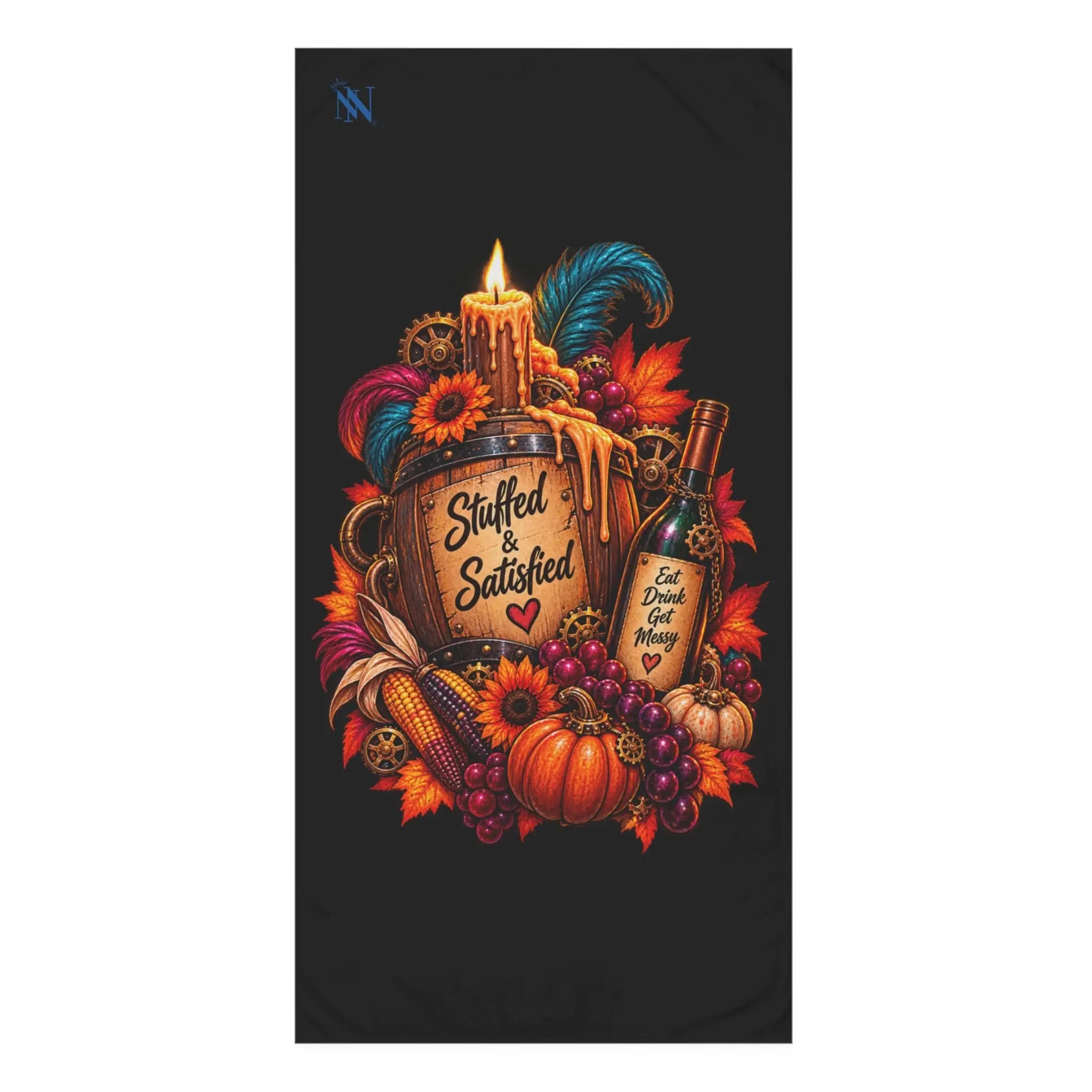 Stuffed & Satisfied Thanksgiving | Nectar Napkins XL Fun-Flirty Lovers’ Towels