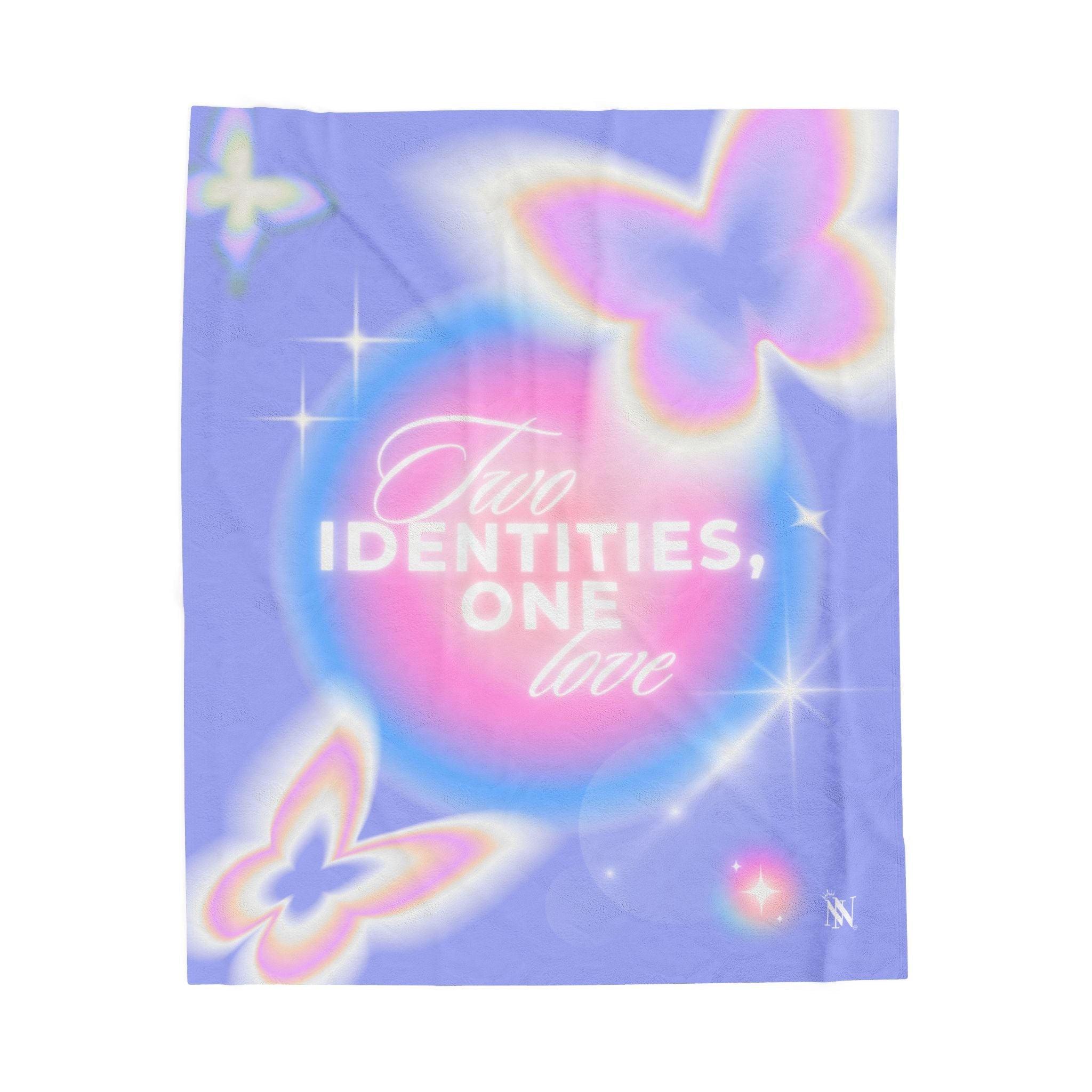 Two Identities One Love Romantic Lovers Gifts Blanket