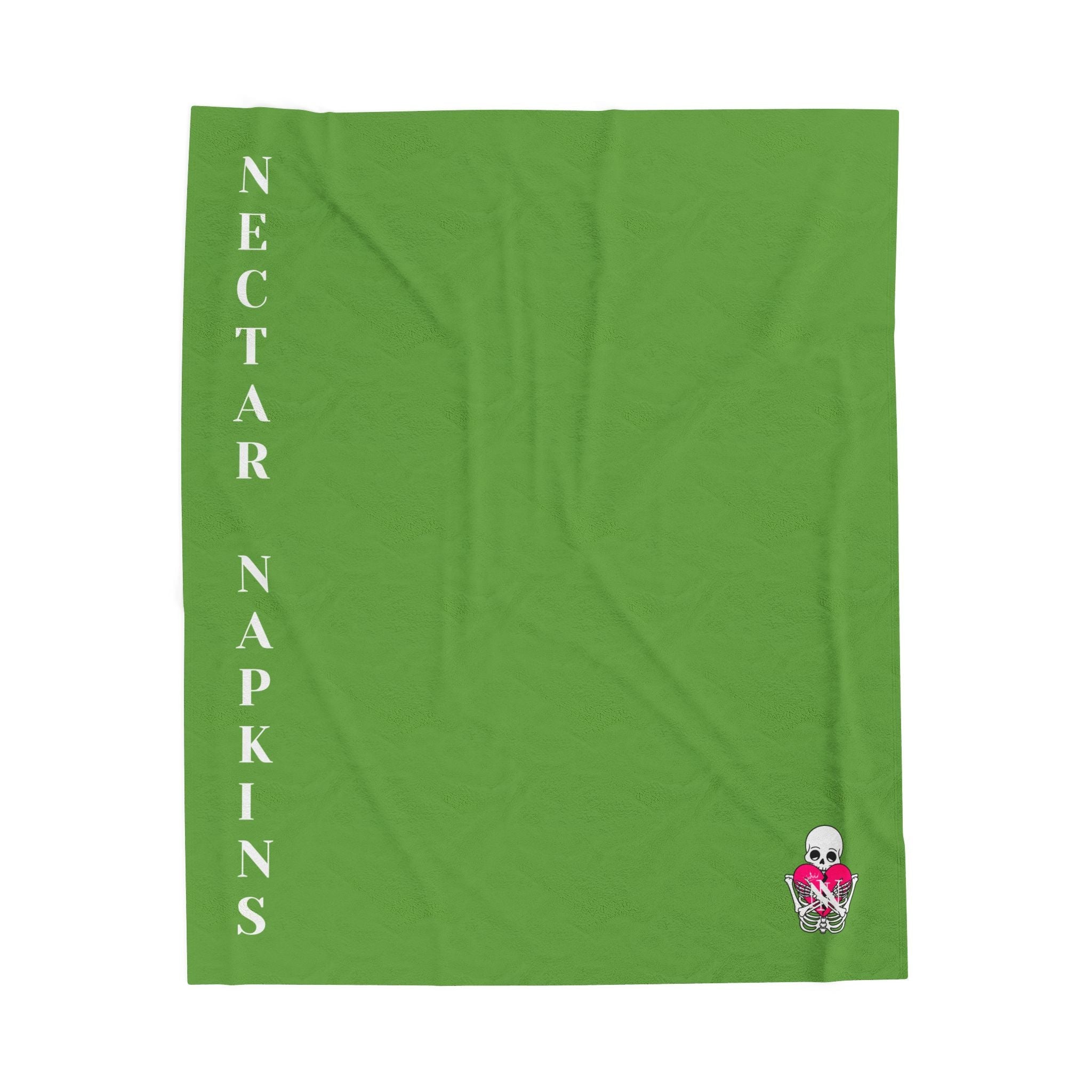 Nectar Napkins Brand Lime Green Love Blanket