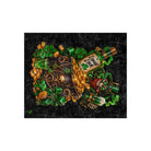 Pot Of Gold Wicked Leprechaun Crushed Velvet Blanket