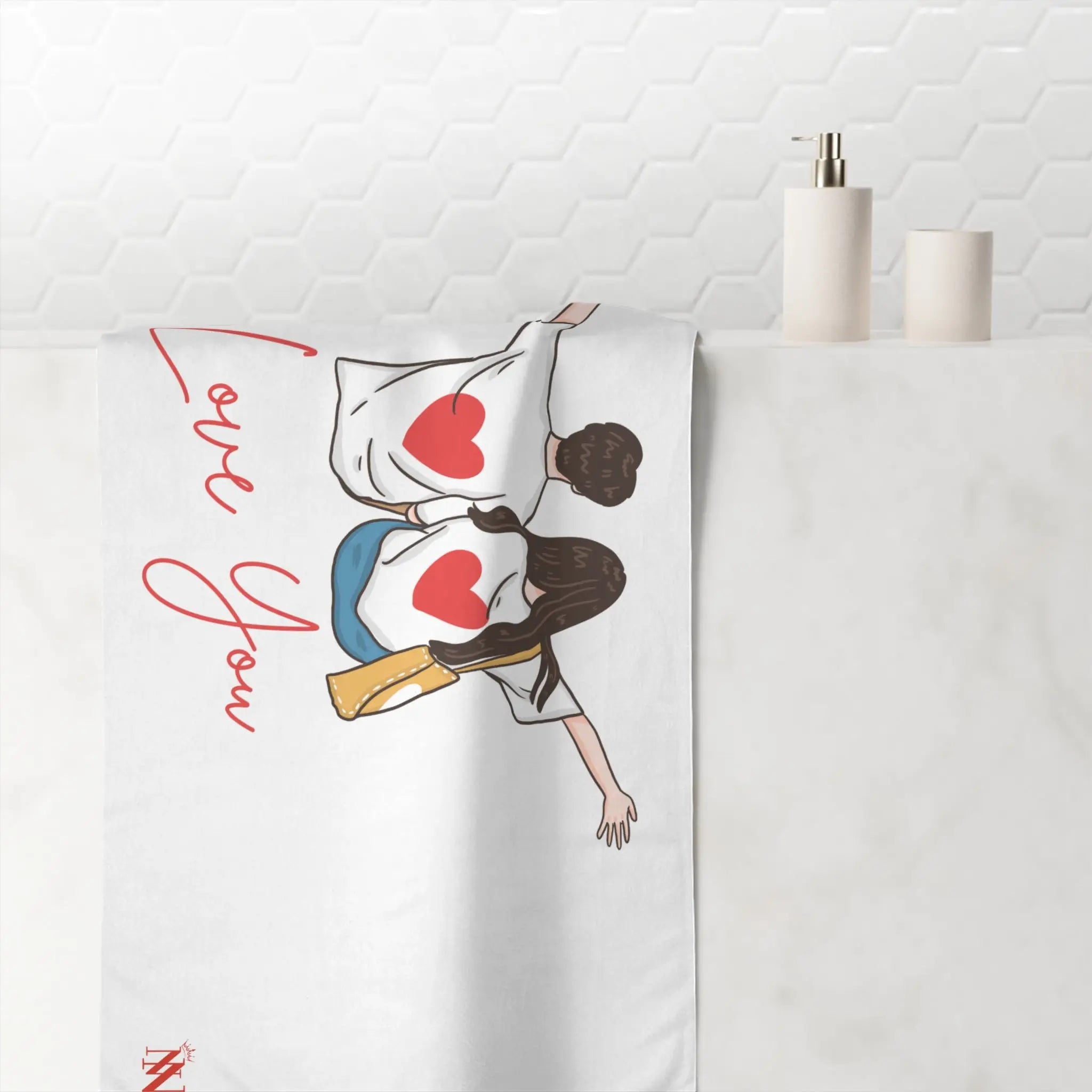Love You Couple | Mix & Match XL Fun-Flirty Lovers’ Towels
