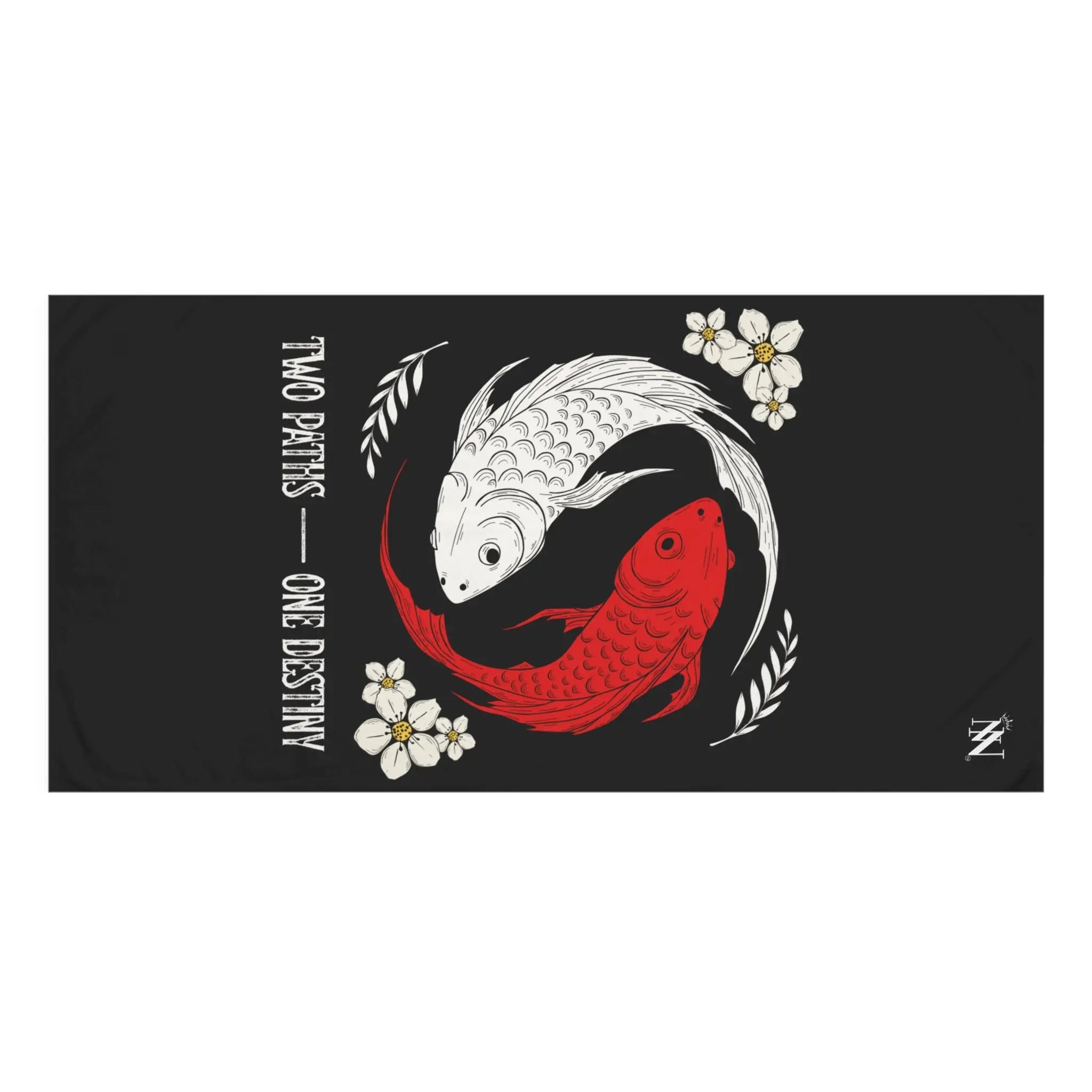 Two Paths One Destiny Koi Fish Ying Yang Large Sex Towel