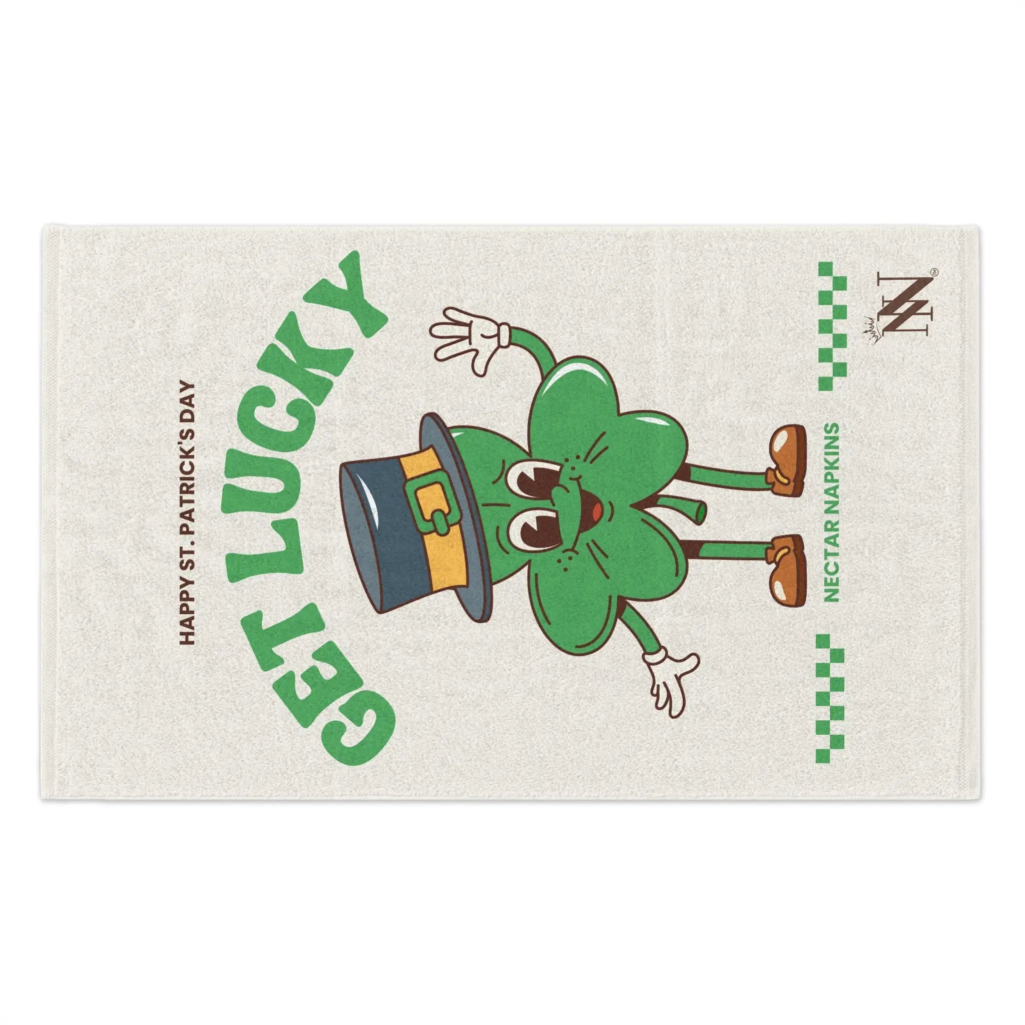 Get Lucky Shamrock St. Patrick’s Day | Mix & Match Soft Fun-Flirty Lovers’ Towels