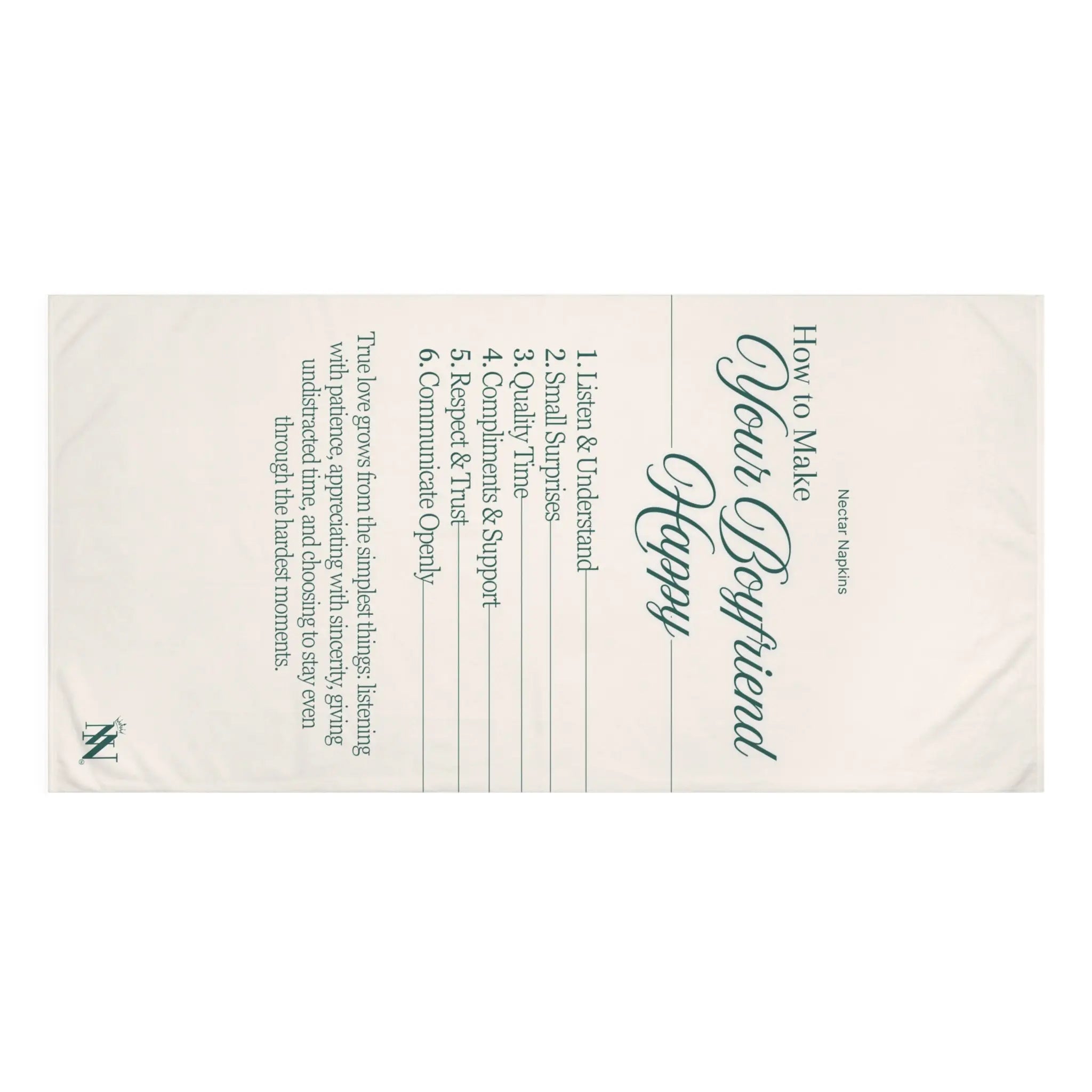 How to Make Your Boyfriend Happy | Mix & Match XL Fun-Flirty Lovers’ Towels