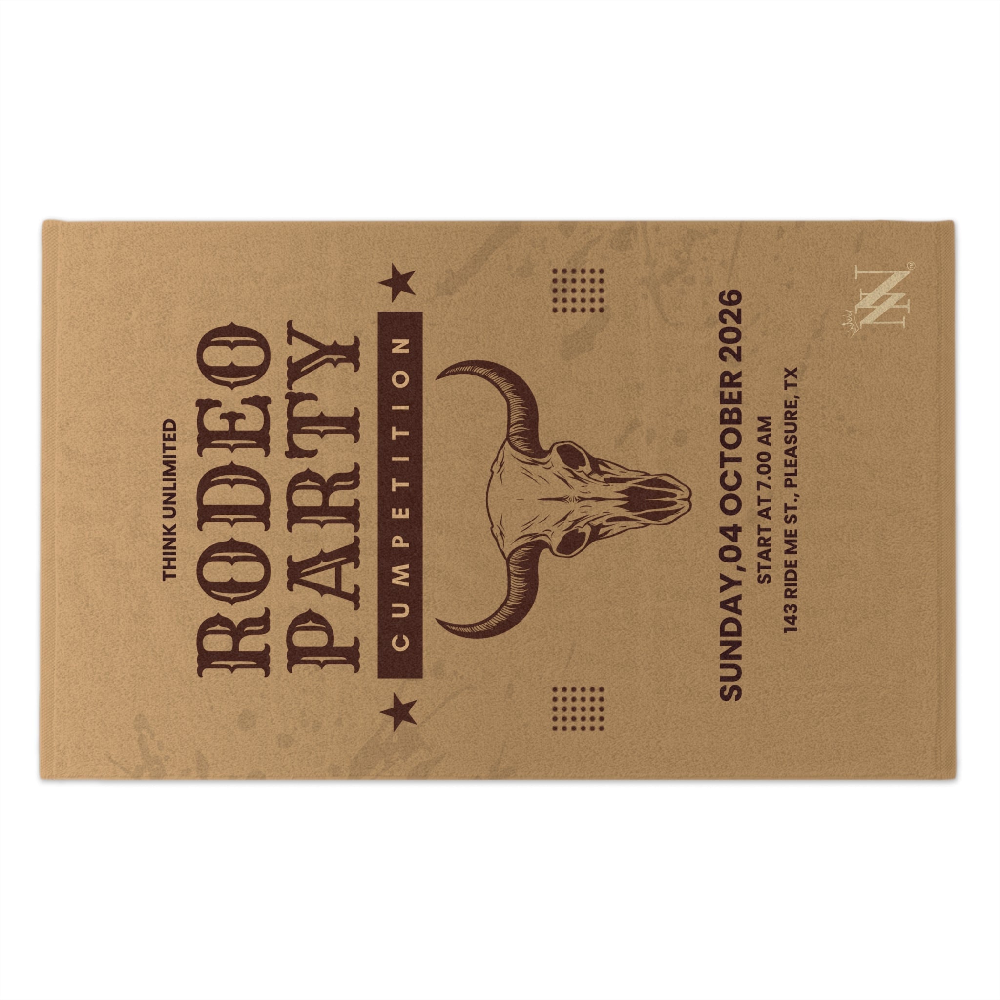 Rodeo Party Cumpetition Luxury Super Soft Couples Love Sex Towel