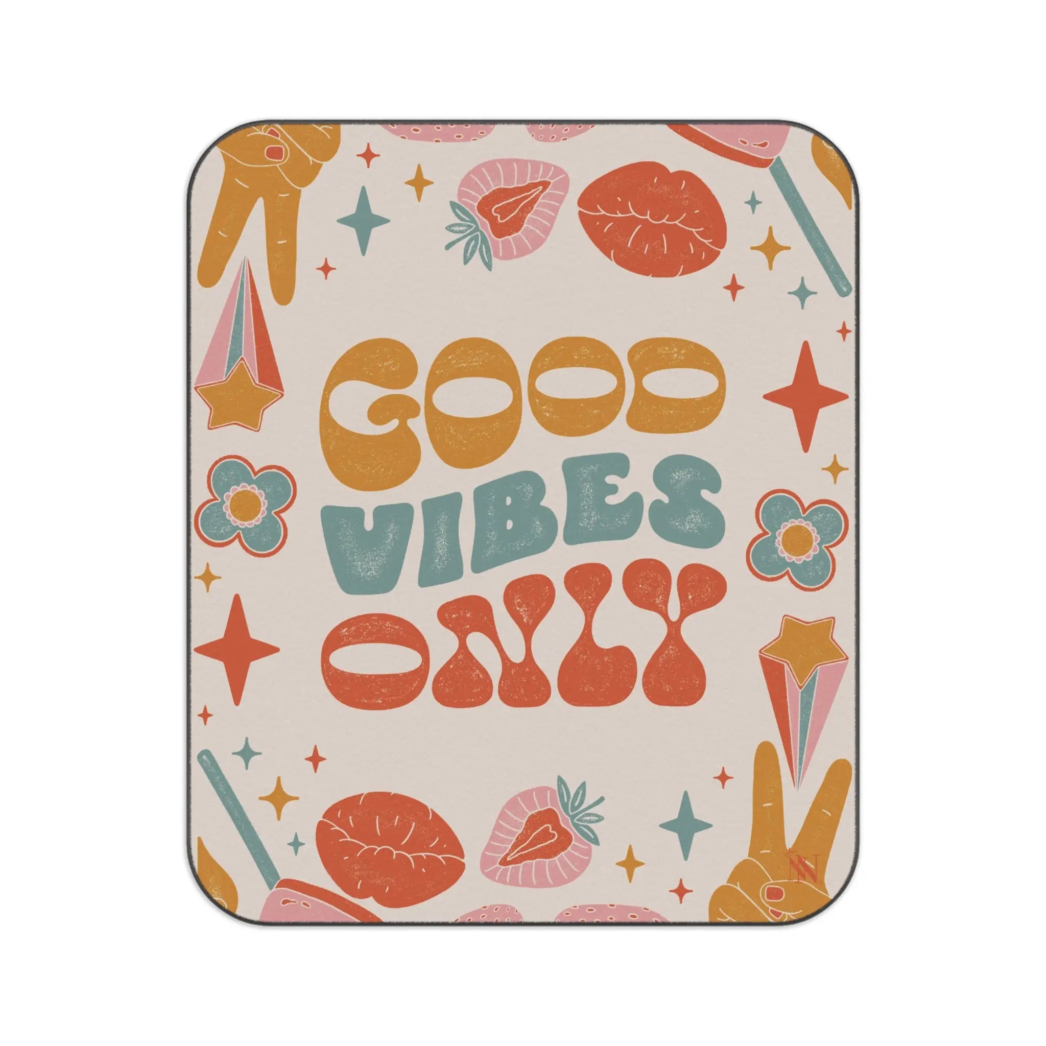 Vintage Boho Good Vibes | Mix Match Fun-Flirty Lovers’ Water-Resistant Blankets