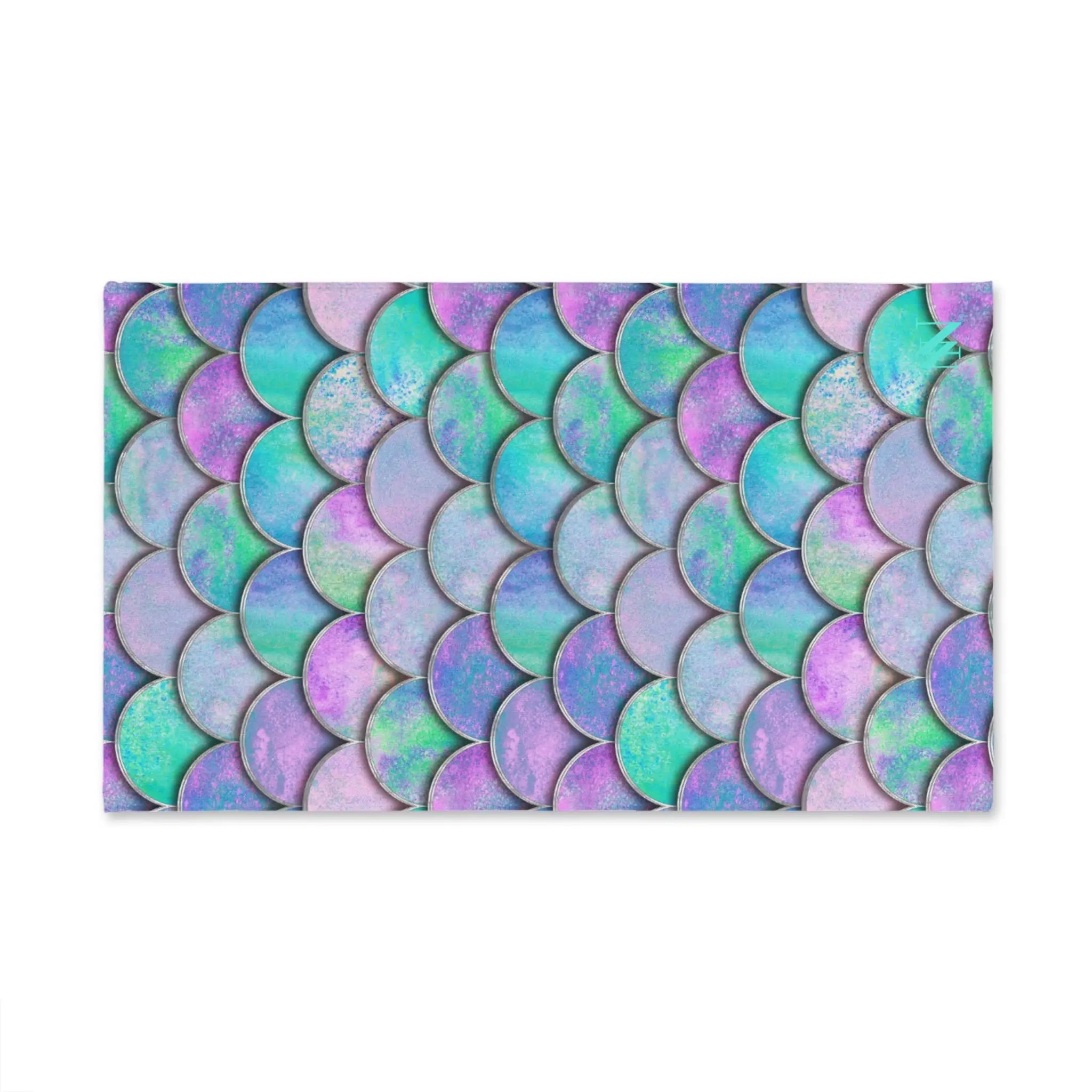 Giant Mermaid Scales Blue Sparkle Cum Towel