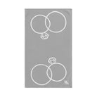 Wedding Rings Shareable Light Grey | Mix & Match Original Fun-Flirty Lovers’ Towels