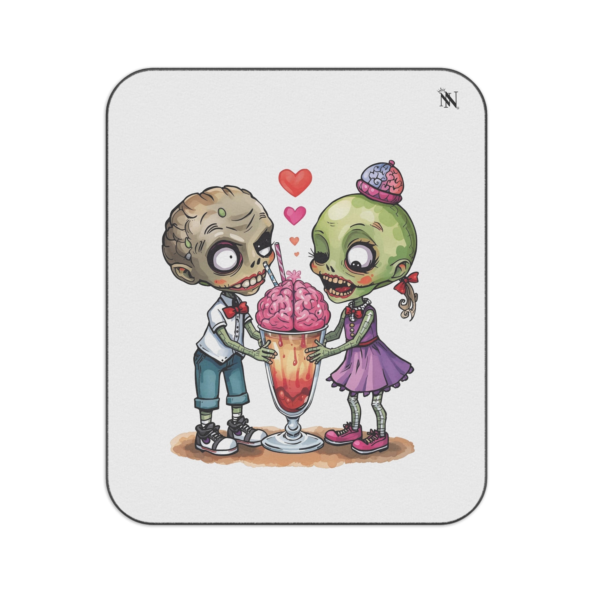 Zombies Share the Love | Mix Match Fun-Flirty Lovers’ Water-Resistant Blankets