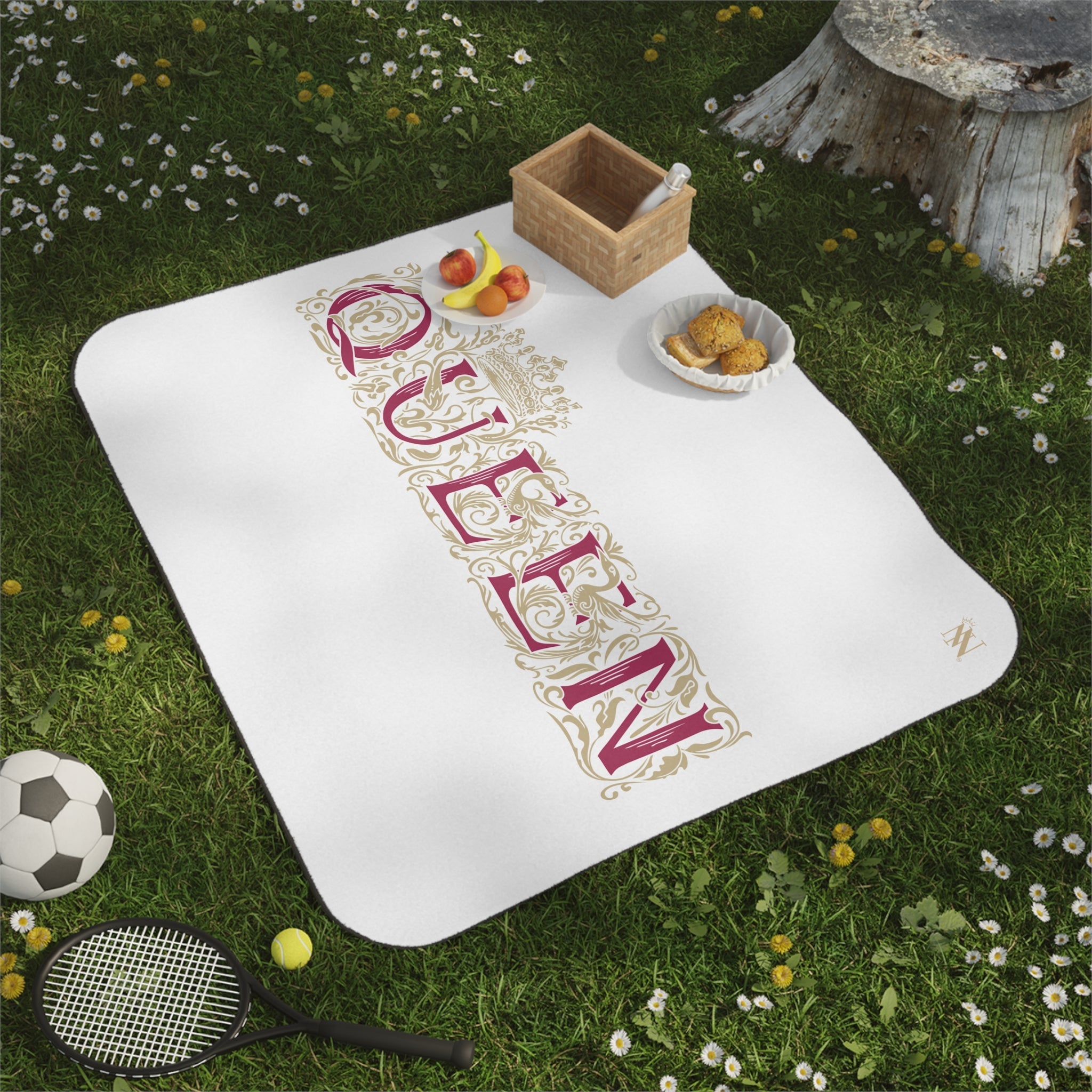 Gold Filigree Queen | Mix Match Fun-Flirty Lovers’ Water-Resistant Blankets