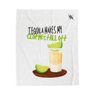 Tequila Makes My Clothes Fall Off | Mix & Match Velveteen Fun-Flirty Lovers’ Blankets