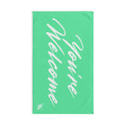 Simply You’re Welcome Mint Green | Nectar Napkins Classic Fun-Flirty Colored Towels