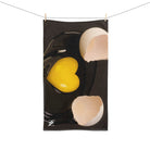 Broken Egg Heart Yolk 3D Print | Mix & Match Original Fun-Flirty Lovers’ Towels
