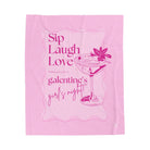 Sip Laugh Love | Mix & Match Velveteen Fun-Flirty Lovers’ Blankets