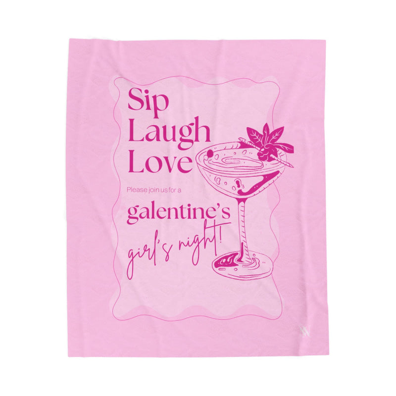 Sip Laugh Love | Mix & Match Velveteen Fun-Flirty Lovers’ Blankets