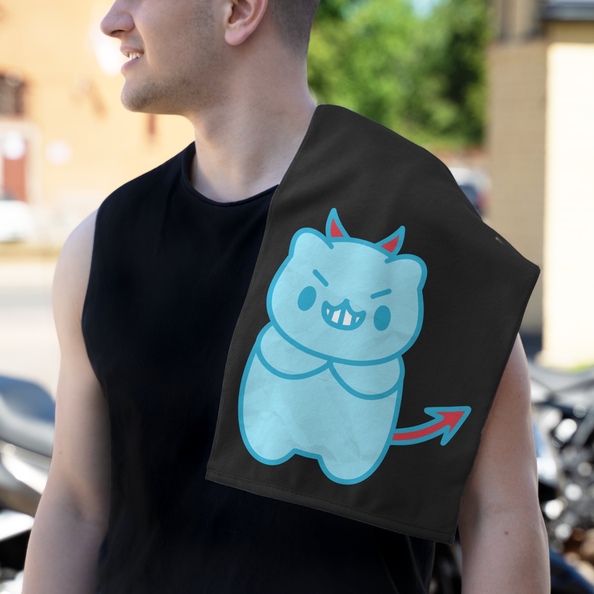 Horny the Bear Black | Mix & Match Soft Fun-Flirty Lovers’ Towels