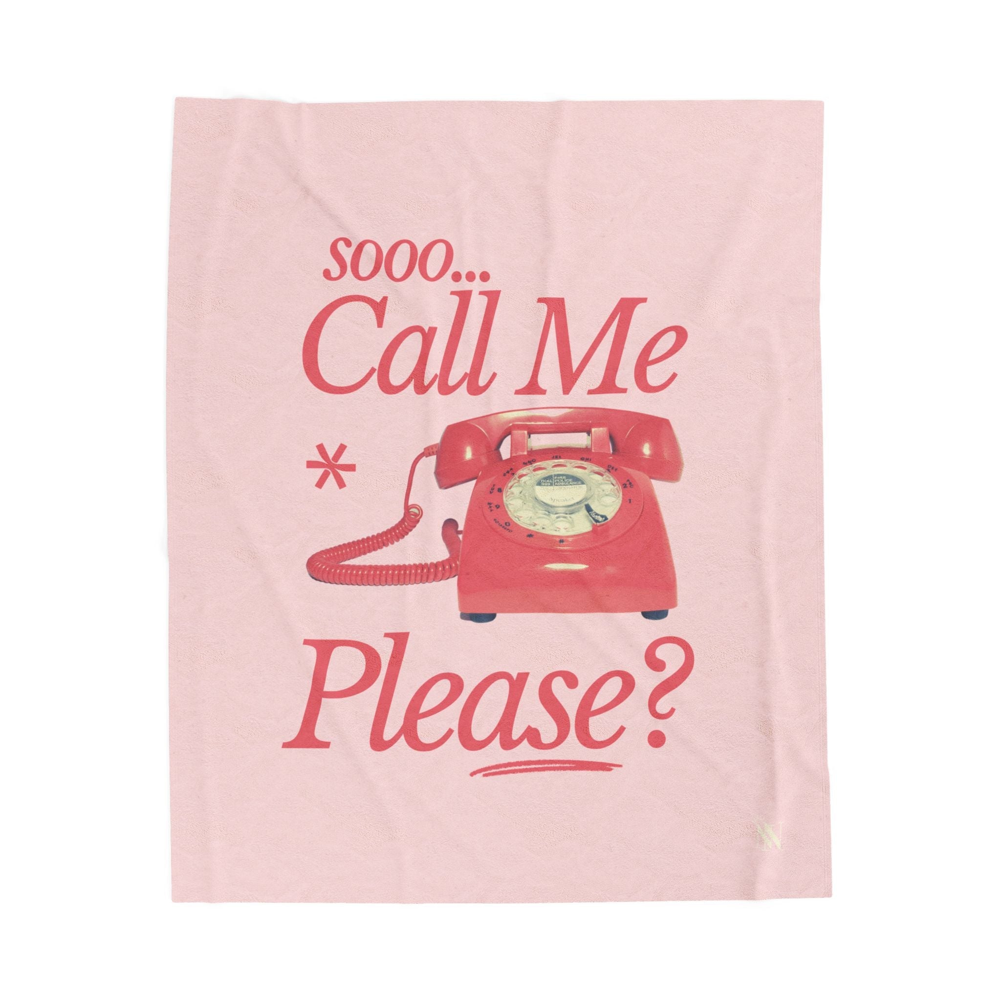 sooo... Call Me Please? | Mix & Match Velveteen Fun-Flirty Lovers’ Blankets