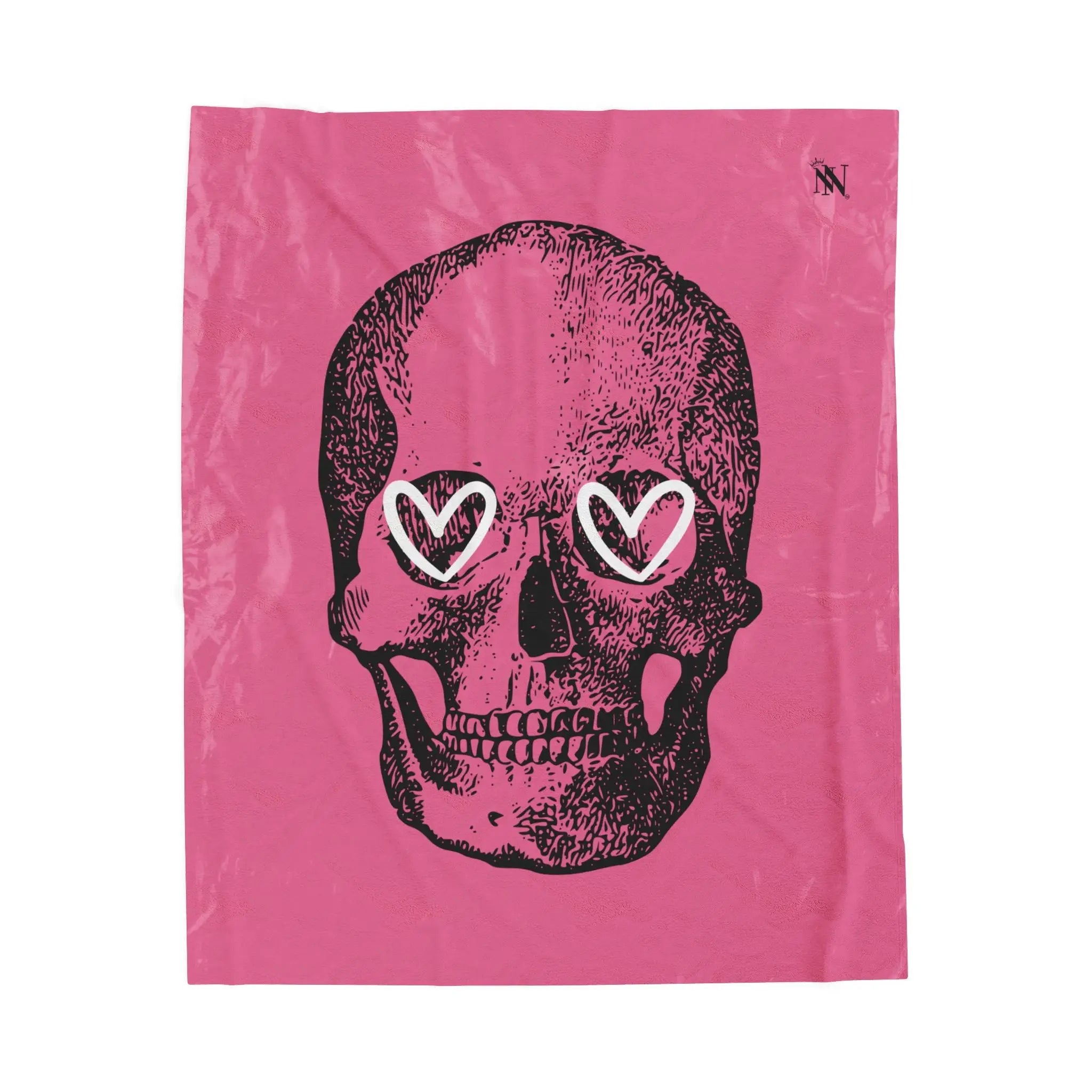 Skull Heart Eyes | Mix & Match Soft Fun-Flirty Lovers’ Blankets