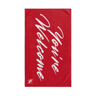 Simply You’re Welcome Dark Red Cum Towel