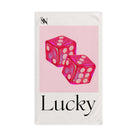 Lucky Pink Dice | Mix & Match Classic Fun-Flirty Lovers’ Towels
